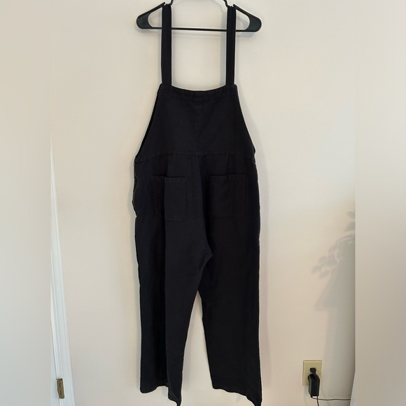 Able Jorja Soft Twill Dungaree Overalls Jumpsuit XL relaxed washed black - Picture 3 of 10
